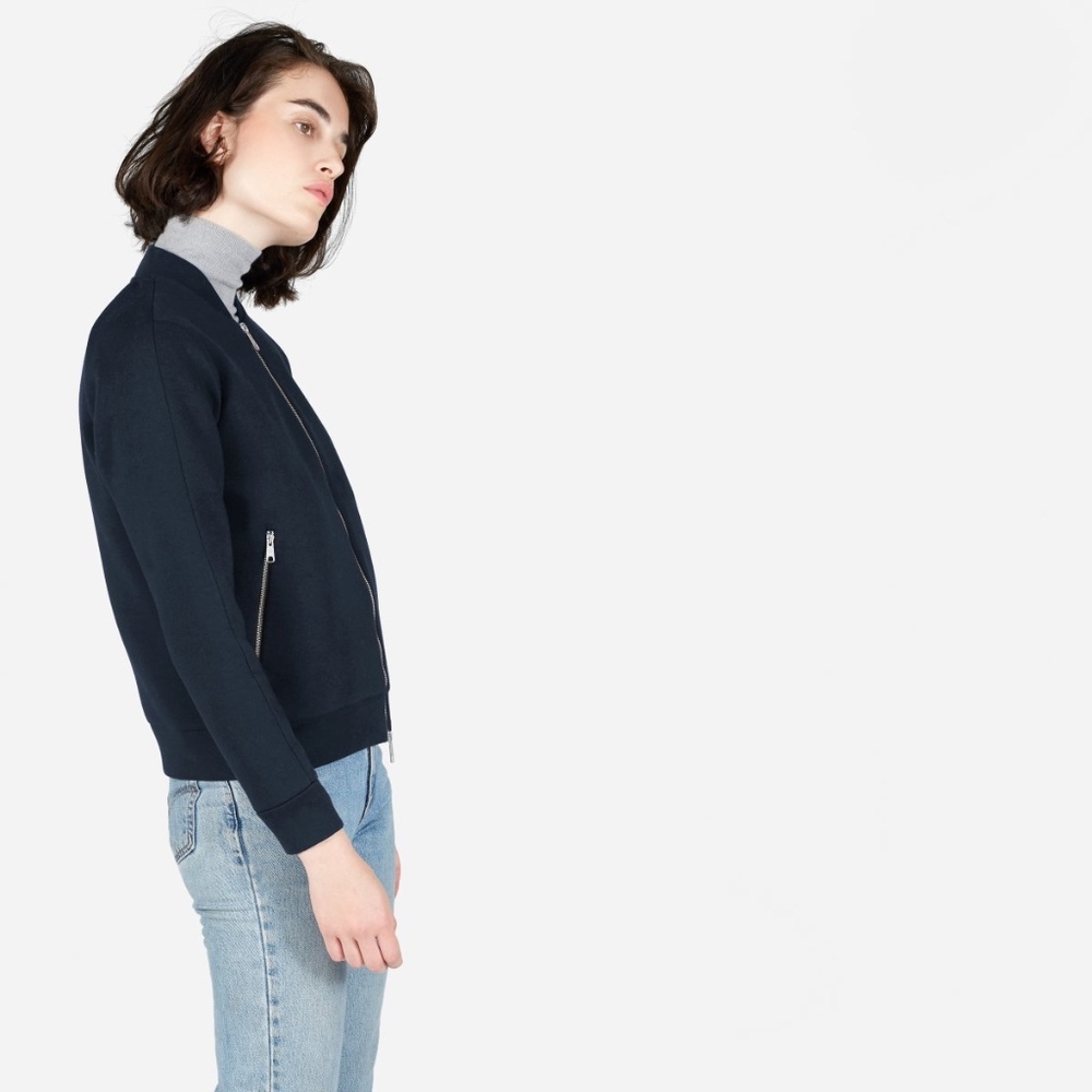 [SOLD] NWT Everlane Fleece Bomber  | L (8 - 10) - Picture 3 of 5